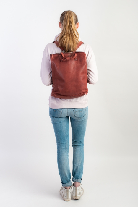 SHOPPER BACKPACK COGNAC Rucksacktasche